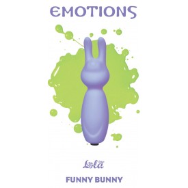 Фиолетовый мини-вибратор с ушками Emotions Funny Bunny Lavender